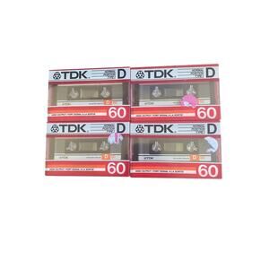 TDK D60 Normal Position Type I Blank Cassette High Output X1